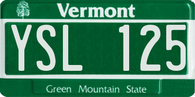 VT license plate YSL125