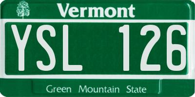 VT license plate YSL126