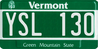 VT license plate YSL130