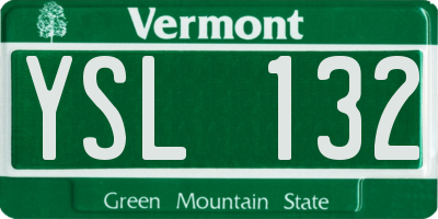 VT license plate YSL132