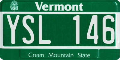 VT license plate YSL146