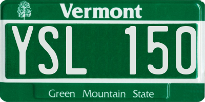 VT license plate YSL150