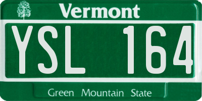 VT license plate YSL164