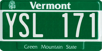 VT license plate YSL171