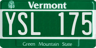 VT license plate YSL175
