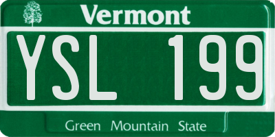 VT license plate YSL199