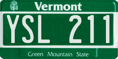 VT license plate YSL211