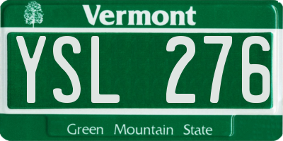 VT license plate YSL276