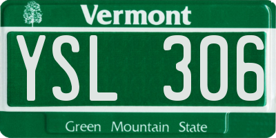 VT license plate YSL306