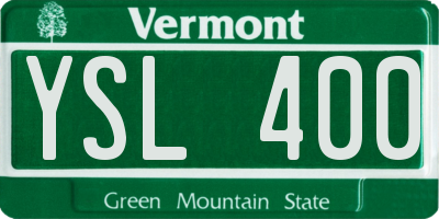 VT license plate YSL400