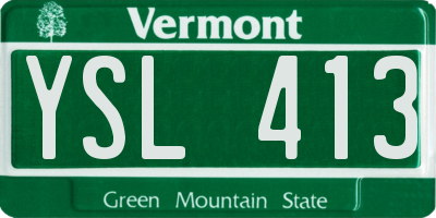 VT license plate YSL413