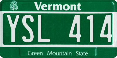 VT license plate YSL414
