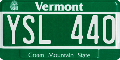 VT license plate YSL440
