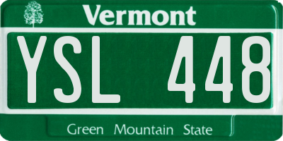 VT license plate YSL448