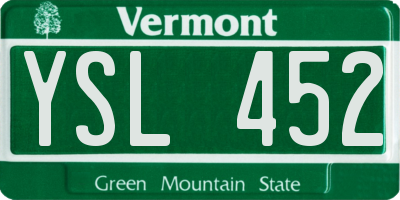 VT license plate YSL452