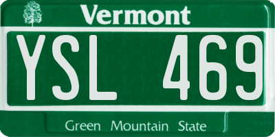 VT license plate YSL469