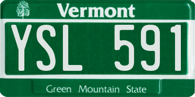 VT license plate YSL591