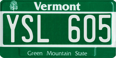 VT license plate YSL605