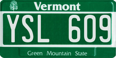 VT license plate YSL609