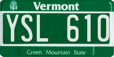 VT license plate YSL610