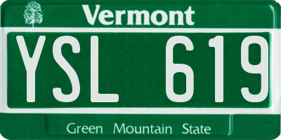 VT license plate YSL619