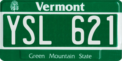 VT license plate YSL621
