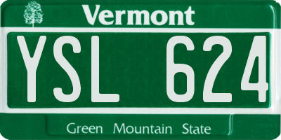 VT license plate YSL624
