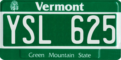 VT license plate YSL625