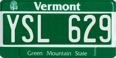 VT license plate YSL629