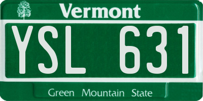 VT license plate YSL631
