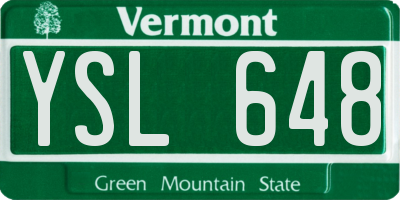 VT license plate YSL648