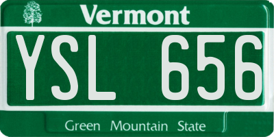 VT license plate YSL656