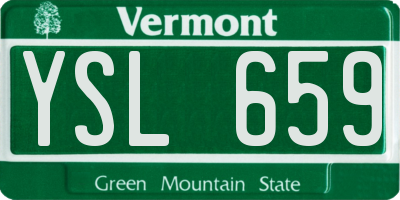 VT license plate YSL659