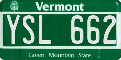 VT license plate YSL662