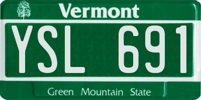 VT license plate YSL691