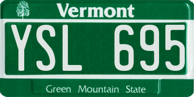VT license plate YSL695