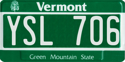 VT license plate YSL706