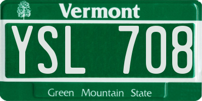 VT license plate YSL708