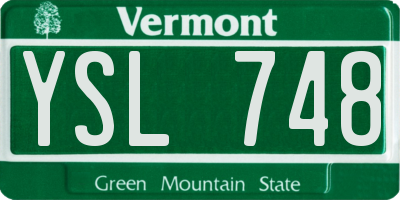 VT license plate YSL748