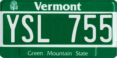 VT license plate YSL755