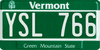 VT license plate YSL766
