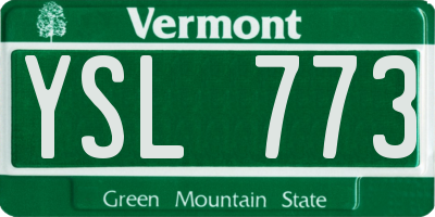 VT license plate YSL773