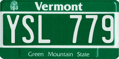 VT license plate YSL779
