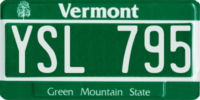 VT license plate YSL795