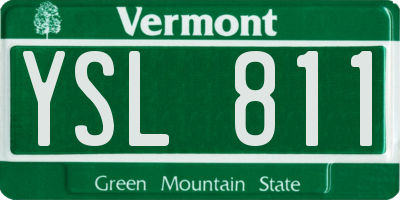 VT license plate YSL811