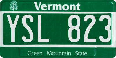 VT license plate YSL823