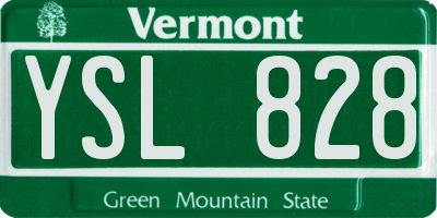 VT license plate YSL828