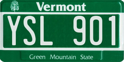 VT license plate YSL901