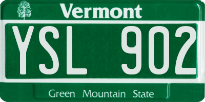 VT license plate YSL902