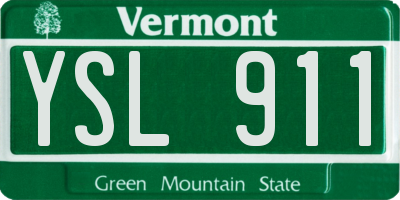 VT license plate YSL911